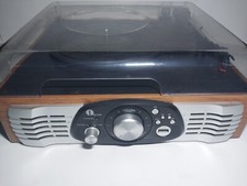 1 By One 3 Speed Stereo Turntable Phono/USB/MP3 Belt Drive TESTED WORKING