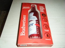 Budweiser Aluminum Bottle Bluetooth Speaker Super Rare 6 Hours Fool Your Friends