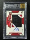 SCOTTIE BARNES BGS 9 2021-22 NATIONAL TREASURES 133 BRONZE ROOKIE PATCH AUTO /49