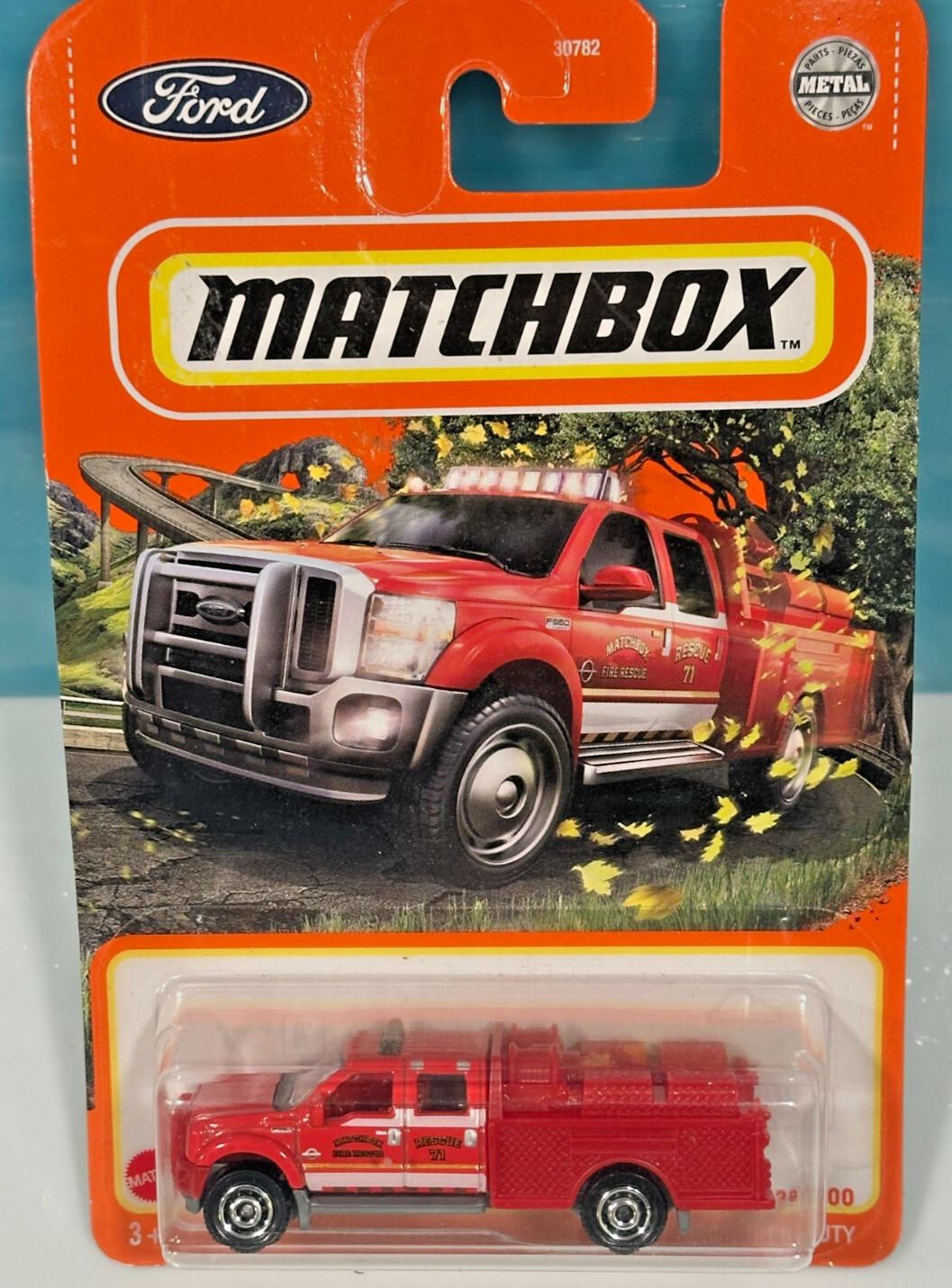 Matchbox Fire Truck Ford F-550 Super Duty Rescue 71 Incident Command System