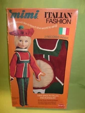 REMCO Vintage 1973 MIMI 19" Singing Doll ITALIAN FASHION With 2 Records in BOX
