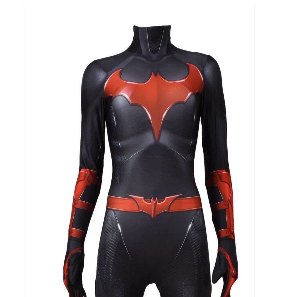 Batgirl Jumpsuit Batwoman 3D Bodysuit Women Suit Cosplay Costume Halloween Party - Image 4 of 4