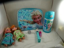 Disney Parks Frozen Elsa & Anna Funtainer Termo Bolsa de Almuerzo Aislante Muñecas Anillo