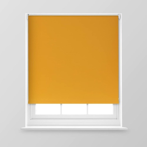 100% Blackout Roller Blinds Thermal Plain Fabric Easy Fit Trimmable Window Blind - Picture 18 of 22
