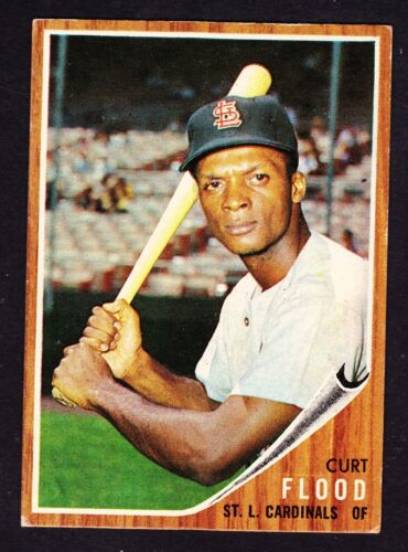 1962 TOPPS #590 CURT FLOOD CARDINALS