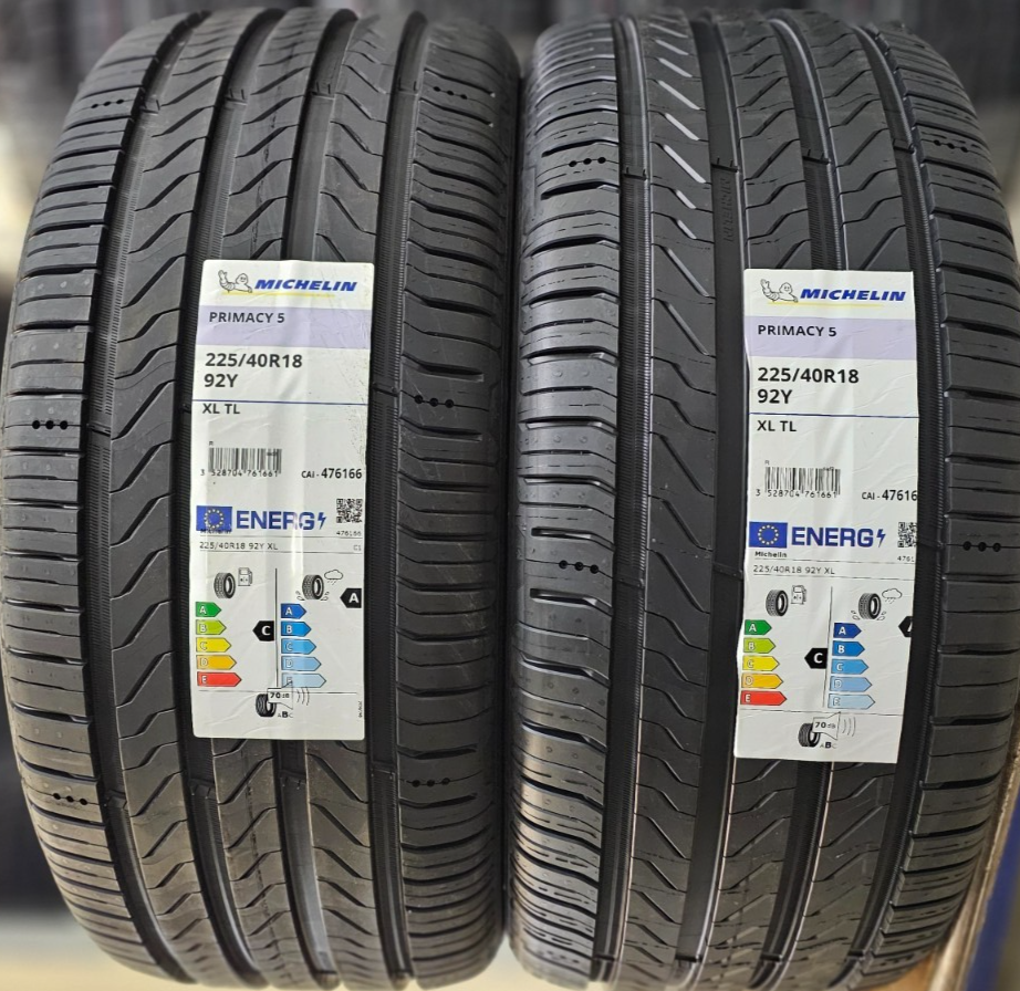 2X NEW MICHELIN PRIMACY 5 225/40 ZR18 XL 92Y 225 40 18 CAR TYRES