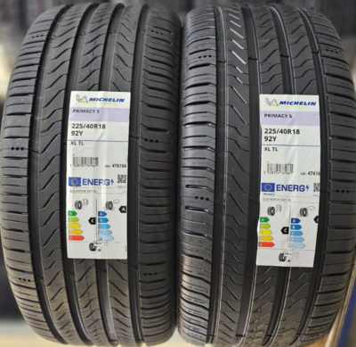 2X NEW MICHELIN PRIMACY 225/40 ZR18 XL 92Y 225 40 18 CAR TYRES