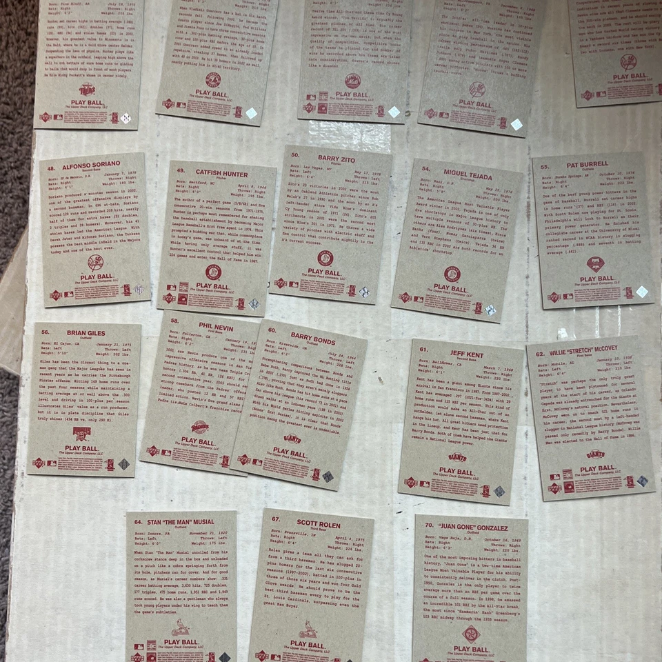 2003 Upper Deck 球红色平行套装(36 张卡) — 第 4/4 张图片