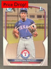 ⚾(you pick) Texas Rangers 2023 Bowman Chrome  (base parallels autos)🔵🔴