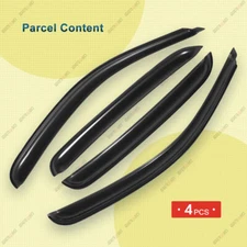 In-Channel Smoke Window Visor for 2007-2013 Chevy Silverado GMC Sierra Crew Cab