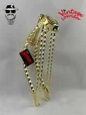 Vintage Lowrider 20" Bent All Square Double Twisted Bicycle Spring Fork 1" Gold.