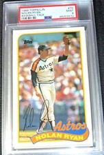 1989 TOPPS BASEBALL TALK ~ NOLAN RYAN HOUSTON ASTROS #70 PSA 9