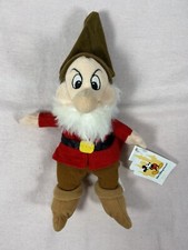 Walt Disney World 8  Plush Stuffed Snow White GRUMPY Dwarf Bean Bag Plush