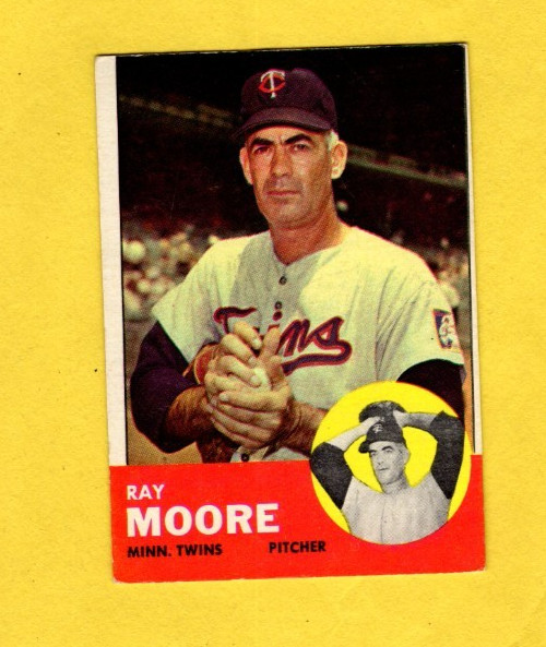 1963 Topps Ray Moore #26 Minnesota Twins VG/EX FREE SHIPPING