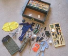 Vintage 1964 Hasbro G.I. Joe Action Figure Footlocker & Accessories
