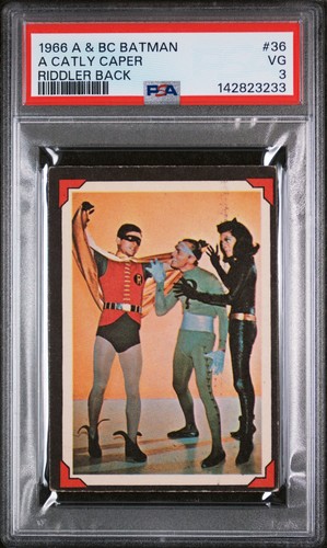 1966 A&BC Batman Riddler Back #36 — PSA 3