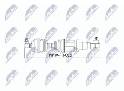 Original NTY Antriebswelle NPW-FR-019 für Ford