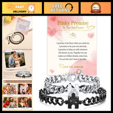 Couples Matching Bracelets Set - Long Distance Relationship Gifts, Puzzle Heart