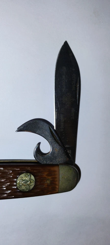 Cuchillo Scout Oficial Camillus Boy Scouts 4 Hojas - Hecho en EE. UU. Foto 3 de 4