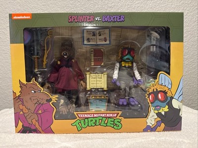 NECA Teenage Mutant Ninja Turtles Splinter & Baxter Action Figure