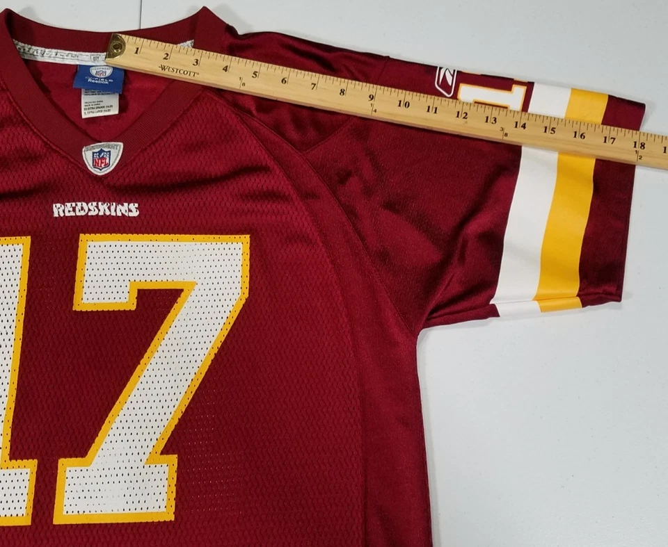 Camiseta de fútbol americano Redskins Jason Campbell #17 roja Reebok juvenil talla XL Foto 3 de 4
