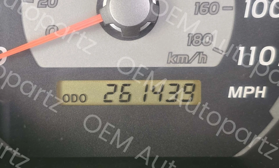 Medidores de velocidad de cuadro de instrumentos Toyota 4runner 2003-2004 OEM usados Foto 3 de 4