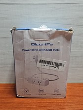 Surge Protector Power Strip 10 ft Cord, Olcorife Ultra Thin Flat Plug Extension