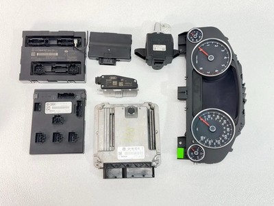 11-17 VOLKSWAGEN TOUAREG AWD SPEEDOMETER ECU IGNITION SWITCH GATEWAY MODULE OEM