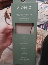 Vionic RELIEF Insoles Full Length 1 Pair Womans Small 8-9 Sealed Package NEW