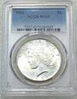 1922 Peace Silver Dollar PCGS MS65 Frosty White New Holder PPQ #J272D