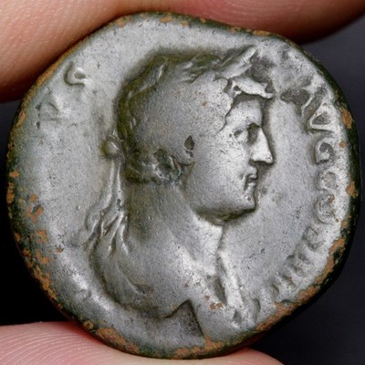 Emperor Hadrian AE As 133AD Ancient Roman Empire Bronze Coin Fortuna Rome