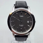 VTG Timex Indigo 30mm Date Quartz Wrist Watch Men's Lesther