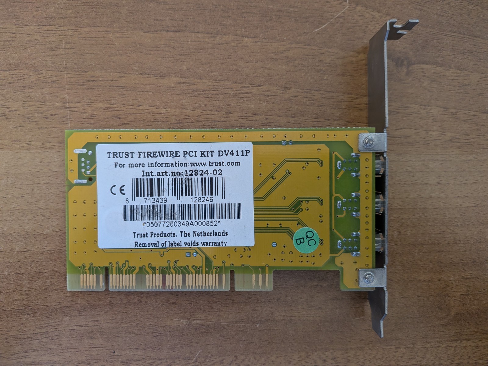 Trust DV411P PCI FireWire IEEE1394A Controller Card