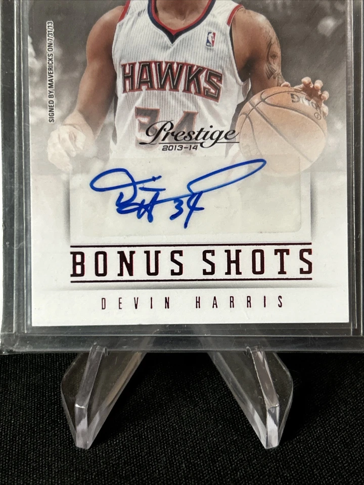 2013-14 Panini Prestige Bonus Shots rojo automático 01/25 Devin Harris #75 automático Foto 4 de 4