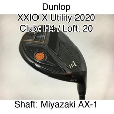 Dunlop XXIO X Utility 2020 H4 Hybrid  20 Miyazaki AX-1 Stiff Right-Handed
