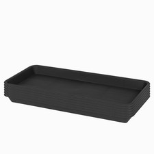 HeavyDuty Plastic Plant Drainage Trays for Indoor Pots and Seed Starters