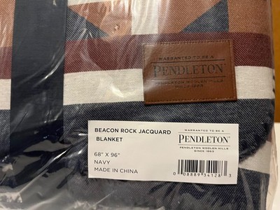 Pendleton Beacon Rock Jacquard Blanket 68x96” TWIN XL Multicolor