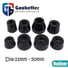 Rubber Table Chair Furniture Feet Leg Pads Tile Floor Protector 11mm- 50mm Black