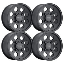 Set-4 Vision 56 Midway 16x8 6x139.7 0mm Satin Black Wheels Rims 16 Inch Set-4 Vision 56 Midway 16x8 6x139.7 0mm Satin Black Wheels Rims 16 Inch