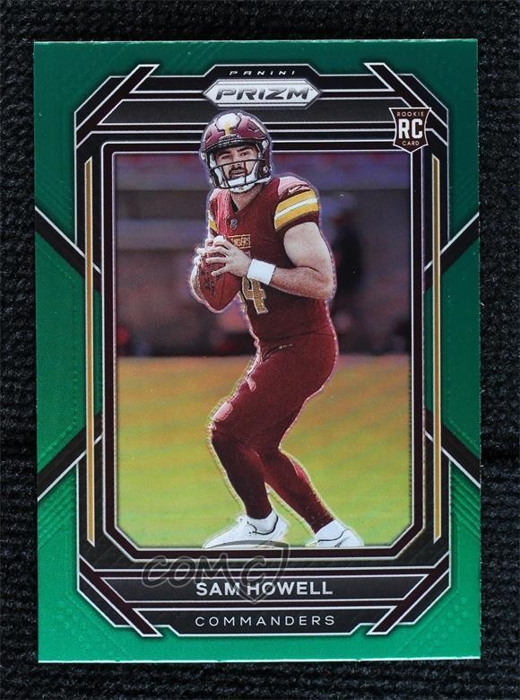 2022 Panini Prizm Rookies Green Prizm Sam Howell #306 0y78