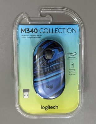 NEW Logitech M340 Wireless Mouse Silent Clicks, Compact, USB Receiver, Travel