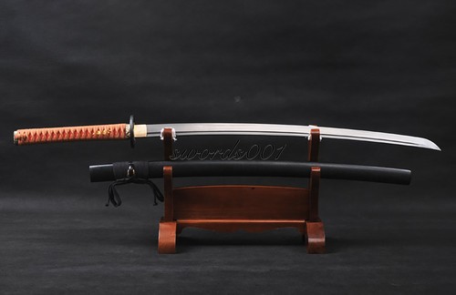 Damascus Folded Steel Katana Battle Ready Japanese Samurai Handmade Sharp Sword - Picture 3 of 12