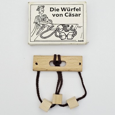 bartl 3D wooden puzzle THE DICE OF CAESAR Patience Memory Brain teaser...
