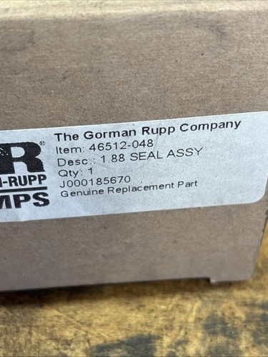 NEU Gorman Rupp 46512-048 1.88 Dichtungsbaugruppe - Bild 2 von 2