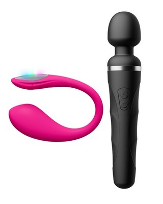 LOVENSE Lush Mini Wearable G-spot Vibrator+Domi 2 Wand Massager Female Vibrator