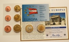 Austria 2010 Set Coins Specimen Pattern Prototype Essai Proben &Ouml;sterreich