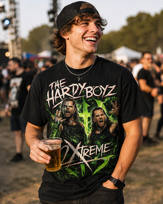 The Hardy Boyz 2 Xtreme T-Shirt Mens WWE Matt Jeff Wrestling Tee