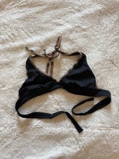 Burberry London Black Nova Check Trim Bikini Set Size M Made Italy Vintage