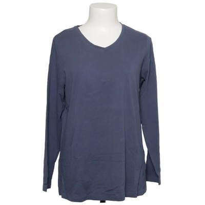 Giada, Langarmshirt, Größe: 44/46, Blau, Einfarbig, Damen #lR8