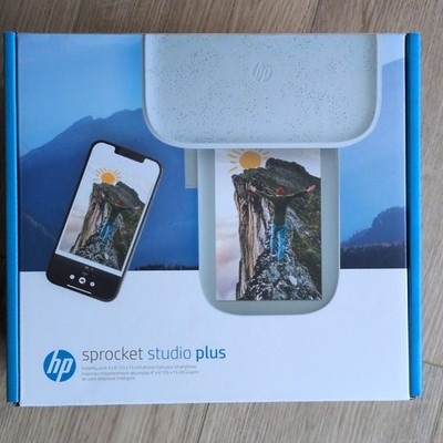 HP Sprocket Studio Plus Portable Dye Sublimation Color Photo Printer 4x6''